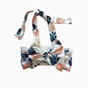 Kids 2 Piece Tropical Print Swim Suit